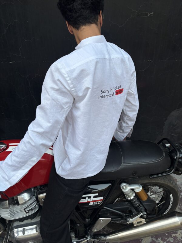 I'm Not Linen Box Shirt