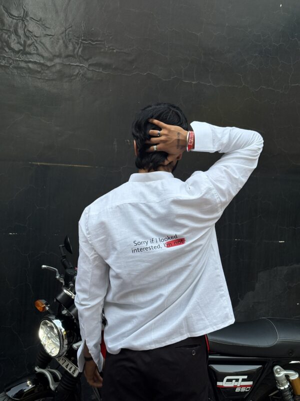 I'm Not Linen Box Shirt